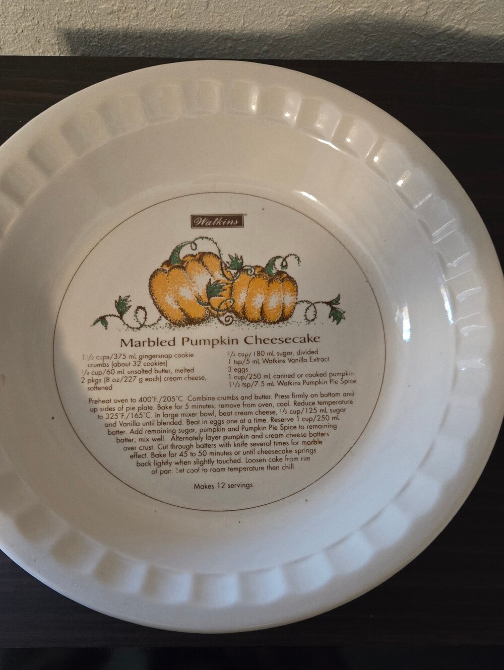Set Of 3 Watkins Pie Plates